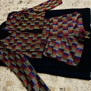 AKIRA 2 piece jacket and shorts sequin set.